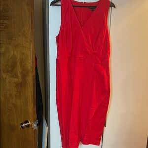 Banana Republic Vibrant Red Midi Dress
